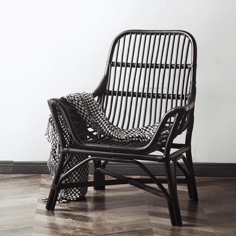 Single Courtyard Leisure Balcony Interior Living Room Designer Japanese Armchair Home Chaise Lounge