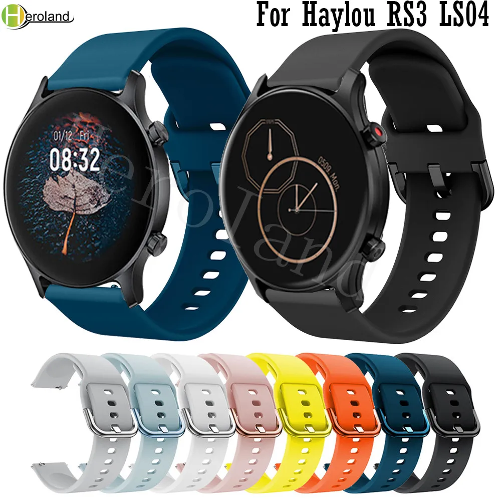 

Силиконовый ремешок для часов Haylou RS3 LS04 22 мм ремешок для часов для Xiaomi Youpin Haylou RT LS05S браслет для умных часов