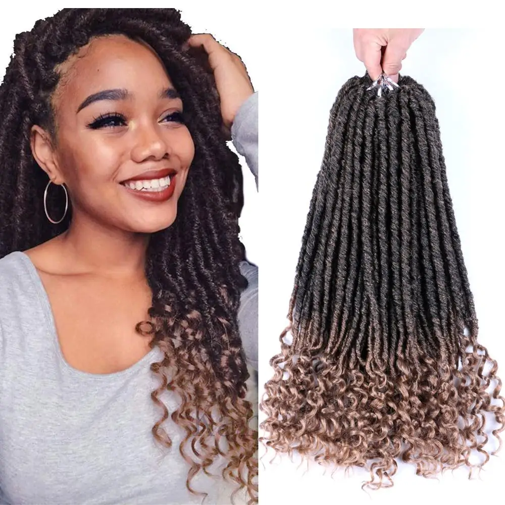 DAIRESS 18 &quotИскусственные локоны в стиле Crochet волосы с кудрявыми концами дреды