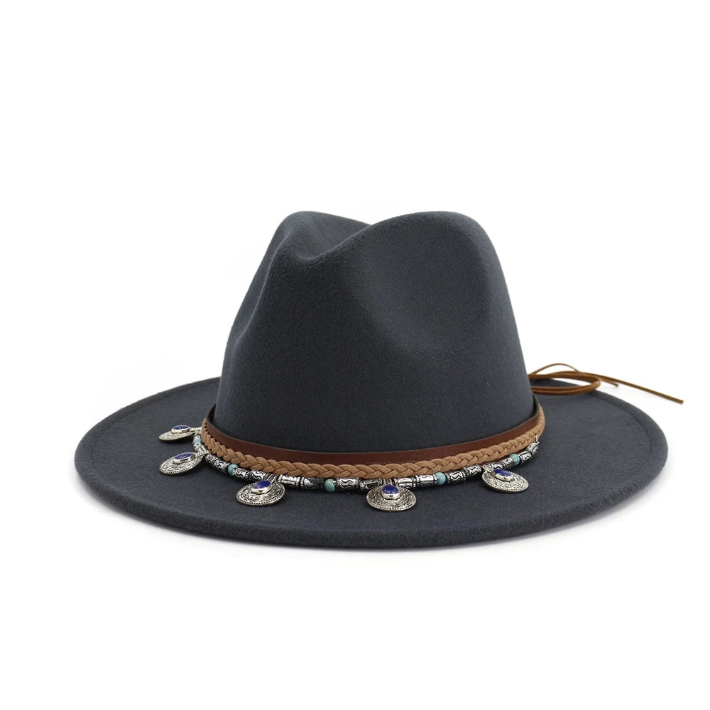 2019 New Fashion Women Men Wool Fedora Hat For Gentleman Elegant Lady Wide Brim Jazz Church Panama Cap | Аксессуары для одежды
