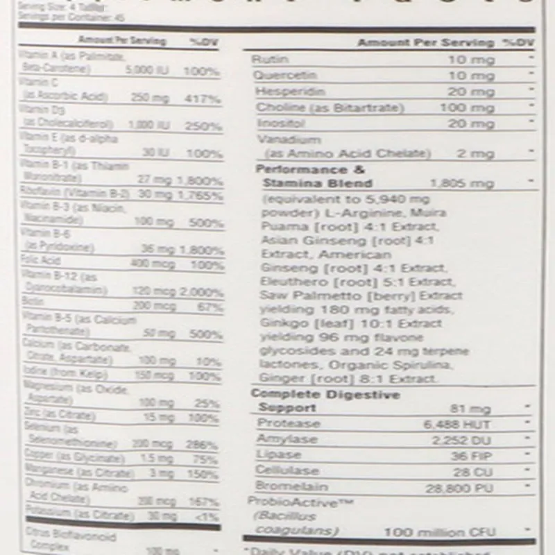 

Improve men's physical strength and endurance, Compound vitamin and Minerals,180 pieces