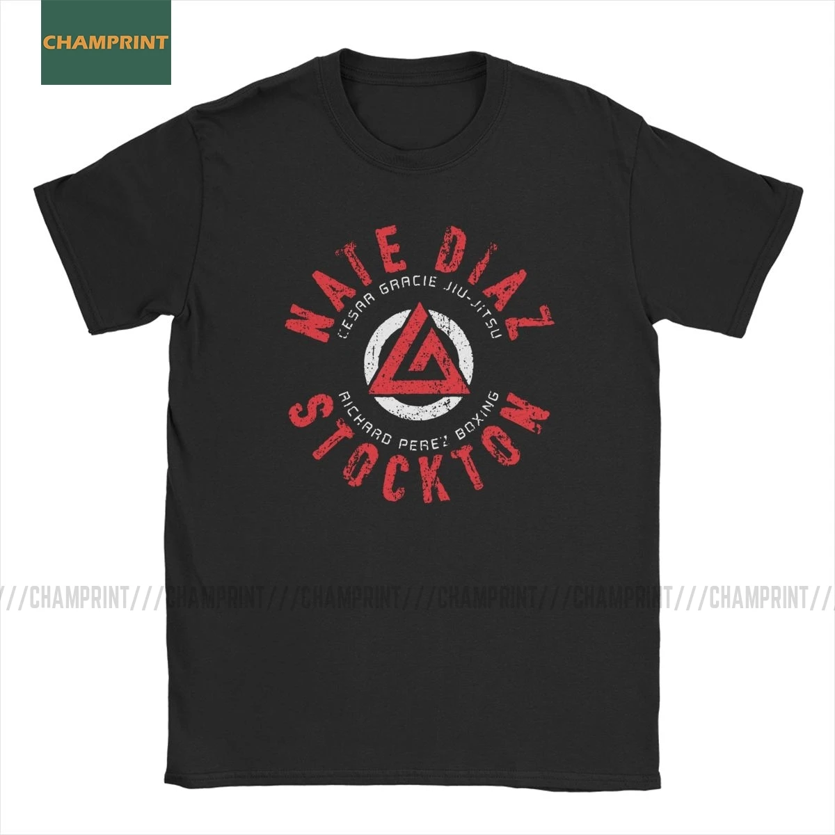 Футболка мужская с надписью Nate Diaz тенниска из хлопка коротким рукавом для MMA Sport
