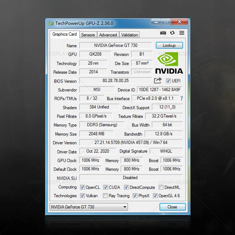Низкопрофильная графическая карта GT730 2 Гб gt710 2048 МБ GT210 1 ГБ/1024 64 бит LP VGA Видеокарта