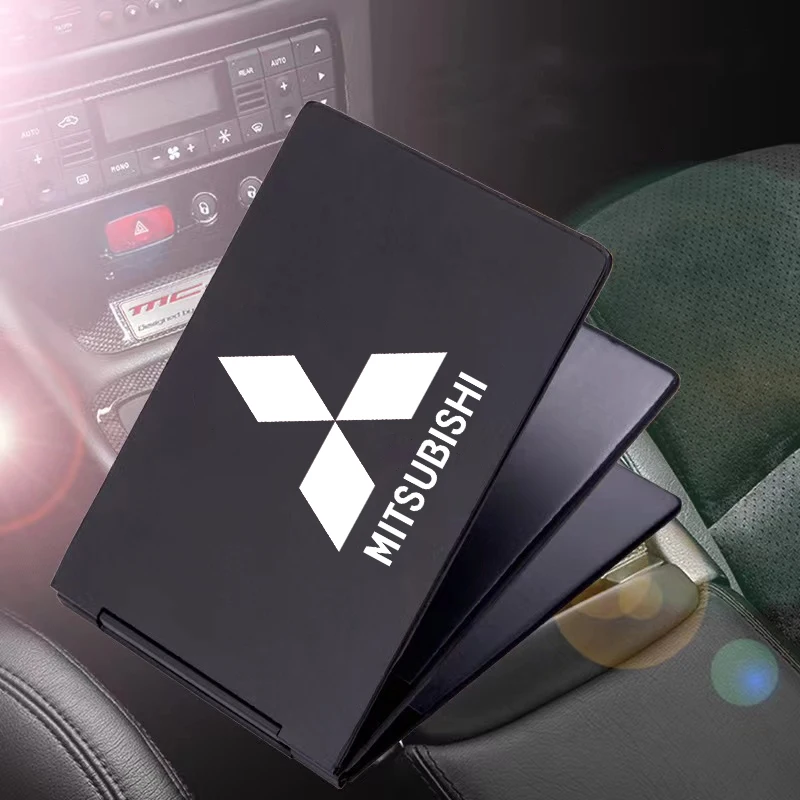 

For MITSUBISHI Car Aluminum Thin Driver License Holder ID Credit Card Cover Case For Car Driving Documents Travel Pass Purse