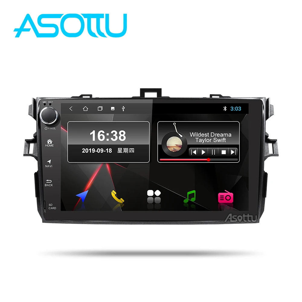 Asottu DSP android 9,0 PX30 автомобильный dvd gps навигатор для Toyota corolla 2007 2008 2009 2010 2011 Автомобильный dvd Радио gps стерео