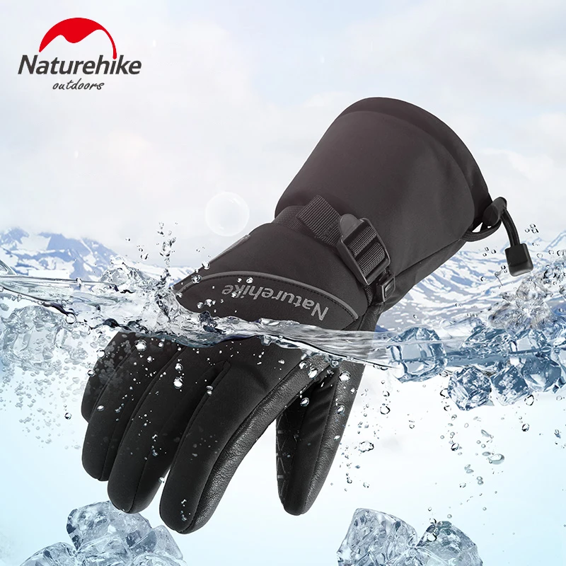 

NatureHike New Ski Gloves Men's Riding Bicycle Gloves Motorcycle Mtb Cycling Glove Women Outdoor Sports Windstopper Full Finger