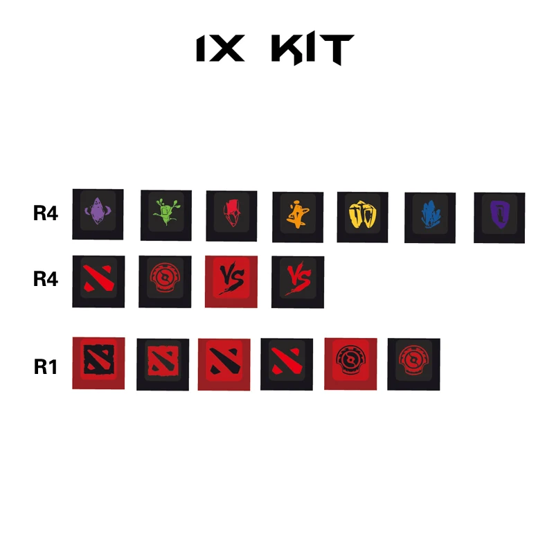G-MKY DOTA2 DIY KEYCAPS Dye-Sublimation Thick PBT Keycaps  Cherry Profile MX Switch Mechanical Keyboard Keycap