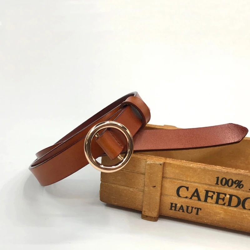 

Non-hole women belt casual fashion corset dress jeans Genuine leather belts adjustable gold buckle female decorative waistband