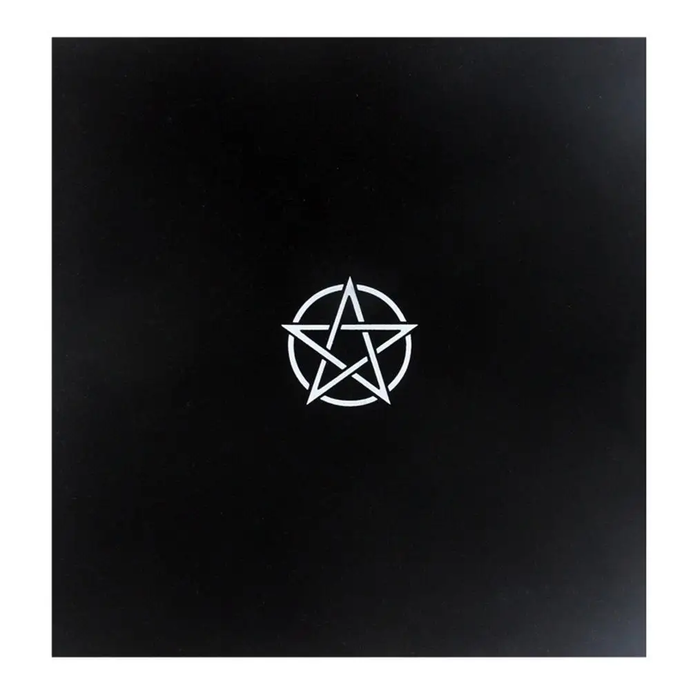 

Pentagram Tarots Tablecloth with Bag Velvet Altar Tarots Cloth Pentacles Tarots Mat