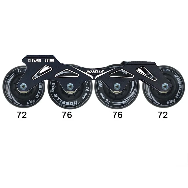 72-76 frame wheels JK розл 231 243 мм роликовые коньки кресло-качалка рамка для скольжение слалом роликовые коньки база 150 165 180 расстояние установки рамка DJ19 - Цвет: 72-76 frame wheels