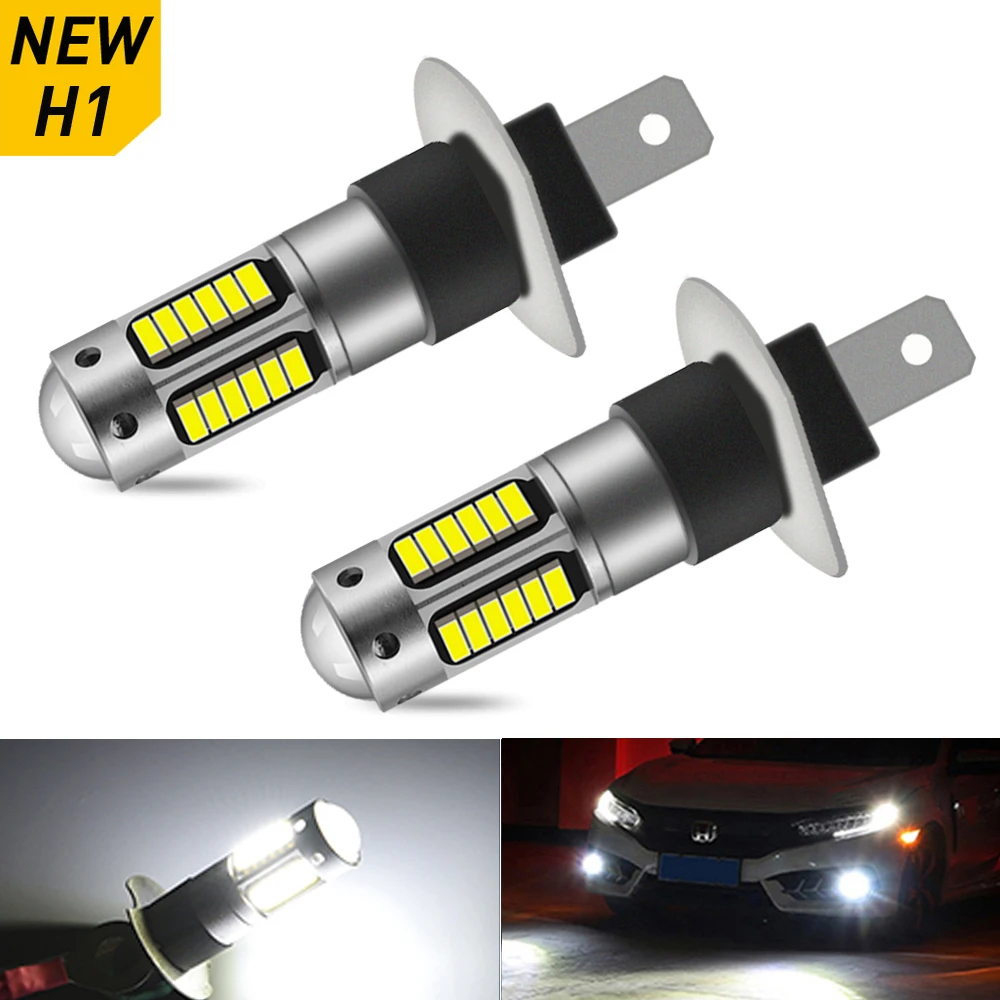 

2X H1 H3 881 880 H27 высокое качество 4014 30SMD LED авто противотуманные фары автомобиля анти передние противотуманные светильник ры Противотуманные фа...