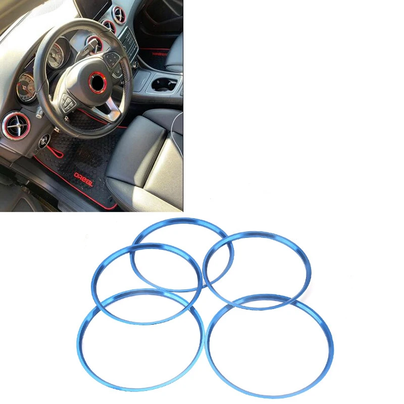 

Car Air Vent Outlet A/C Ring Trims Stickers Cover for Mercedes-Benz A/B Class CLA GLA180 200 220 250 260