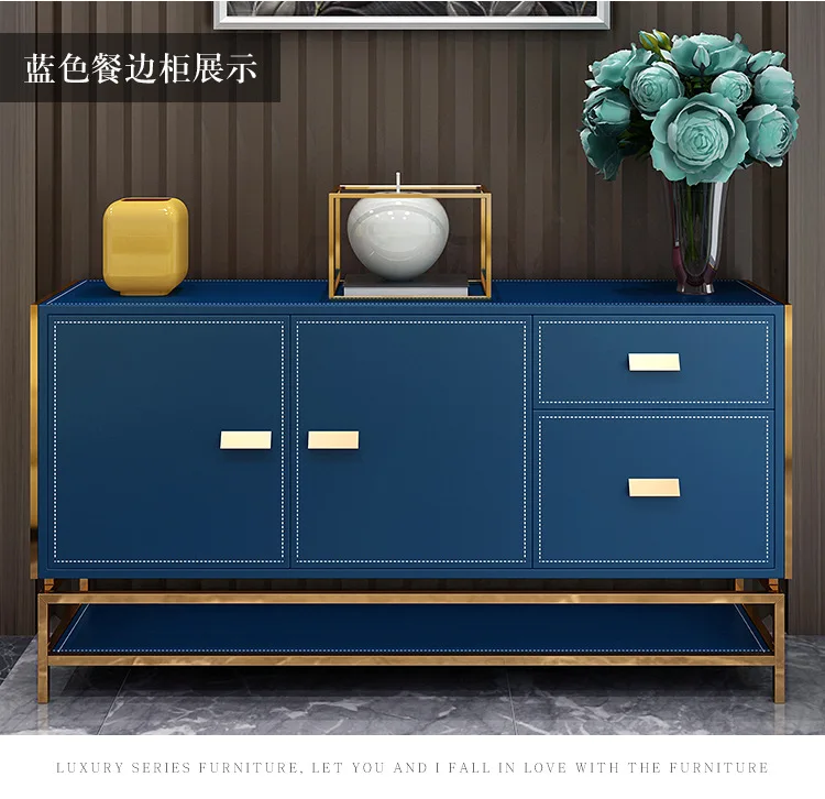 Мебель для столовой из нержавеющей стали домашний шкаф минималистичный