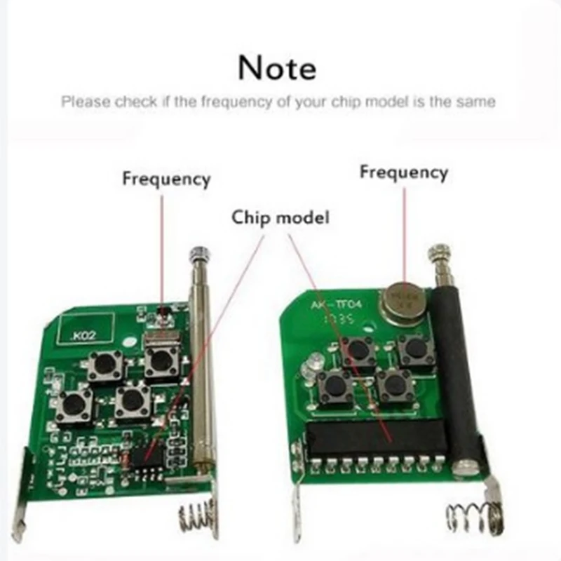 

433 Mhz Cloner Remote Control Cloning Electric Gate Garage Door Remote Control Key Fob Universal Cars Garage Gate Doors Opener
