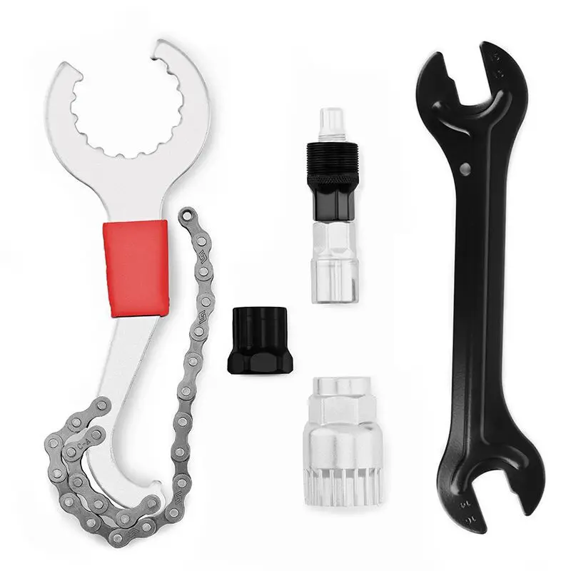 

Bike Tool Set Multifunctional Bicycle Repair Tool Kits Chain Breaker Flywheel Remover Crank Puller Wrench MTB Bikes Maintenance