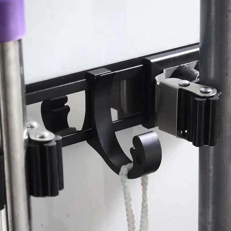 Алюминиевый настенный держатель для швабры вешалка щетки и метлы хранения