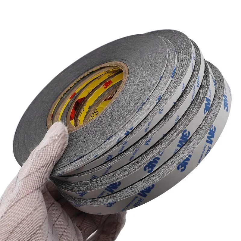 

50meters Mobile Phone Repair Double Side Tape Black 3M Sticker Double Side Adhesive Tape Fix For Cellphone Touch Screen LCD