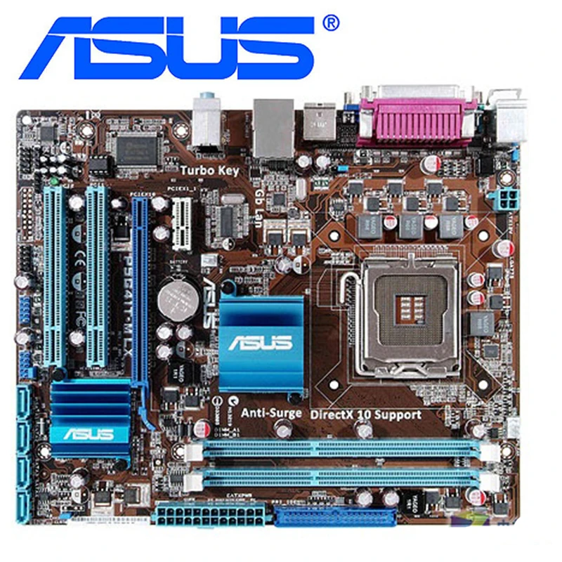 Материнские платы ASUS P5G41T-M LX LGA 775 DDR3 8 ГБ для Intel G41, б/у системная плата для настольных ПК, системная плата SATA II PCI-E X16