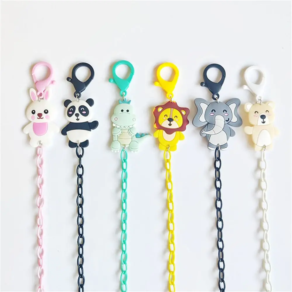 

New Animal Face Mask Chain Acrylic Pendant Necklace Sunglasses Glasses Chain Anti-lost Cartoon Children Kids Strap Holder