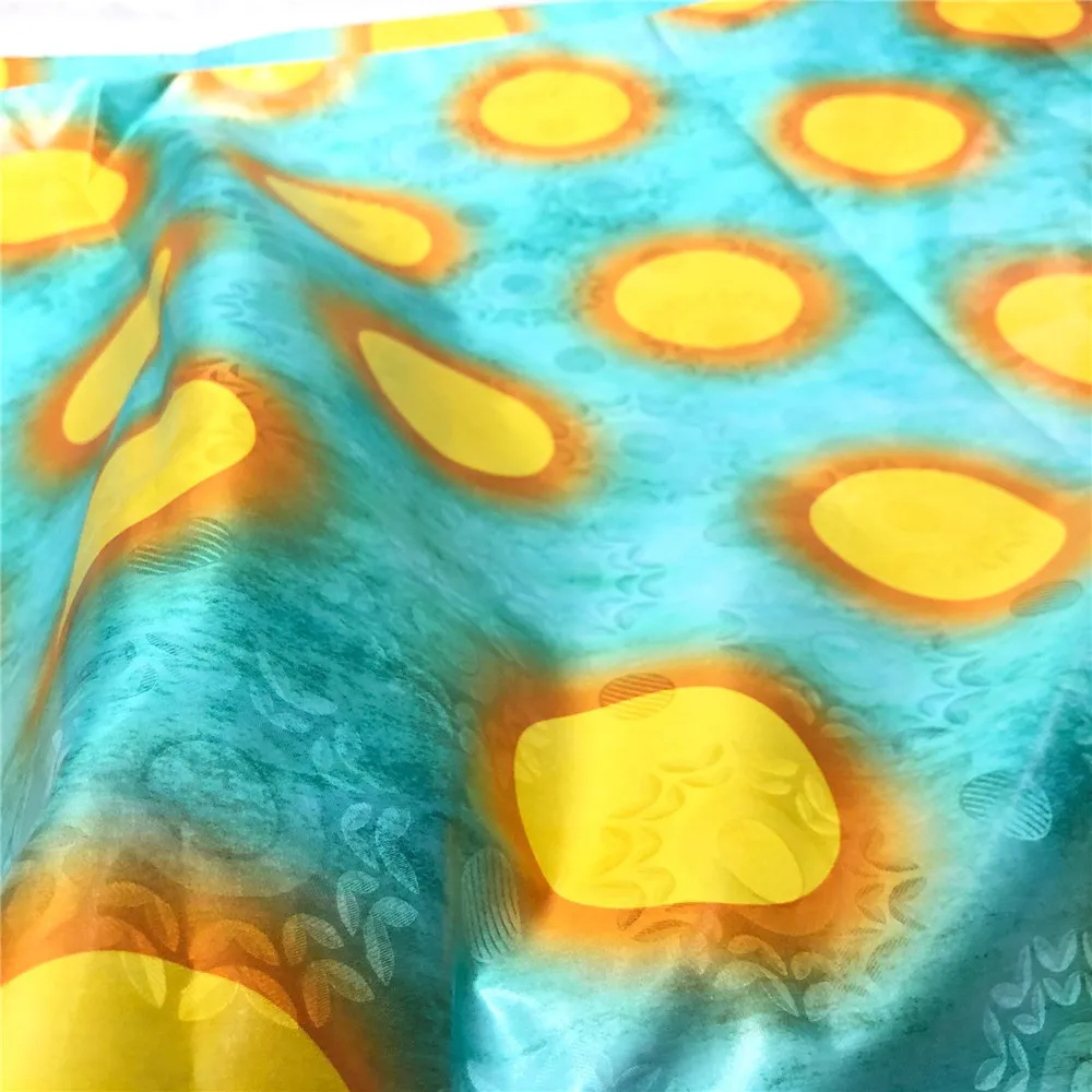 Algodão Bazin Riche Dashiki Fabirc Alta Qualidade Africano Tingimento Tecido Jacquard Brocado Novo Ml59b28 100%