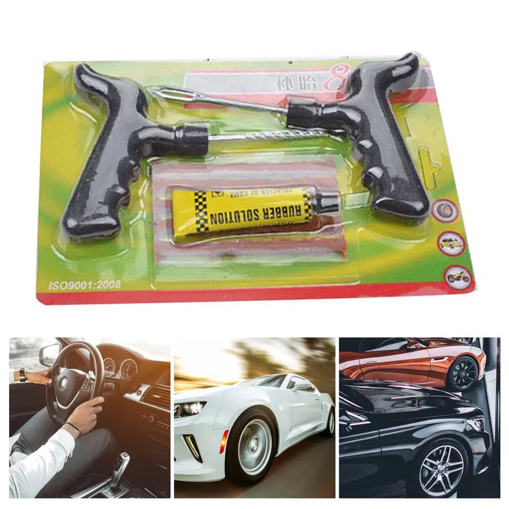 

6PCS/SET Universal Auto Car Bike Tubeless Tire Repair Tools Puncture Tubeless Tire Tyre Plug Repair Tools Set Dropship
