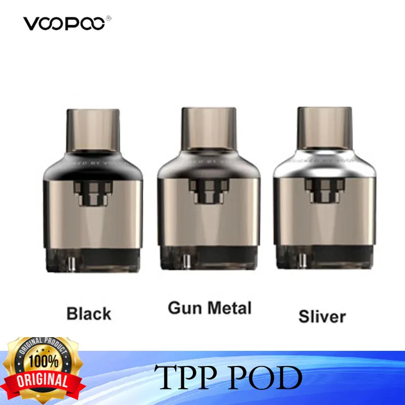 

2pcs/pack Original Voopoo TPP Pod 5.5ML Empty Cartridge fit TPP Coils TPP-DM1 TPP-DM2 for Voopoo Drag 3 Drag X Plus Vape Kit