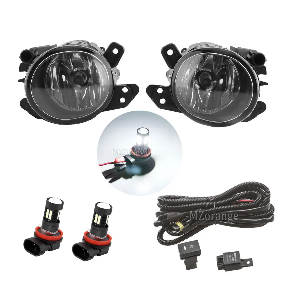 Светодиодные противотуманные фары для Mercedes-Benz W219 W204 W216 W164 W221 Smart Fortwo W451 2007 2008 2009 2010 аксессуары для фар противотуманных фар