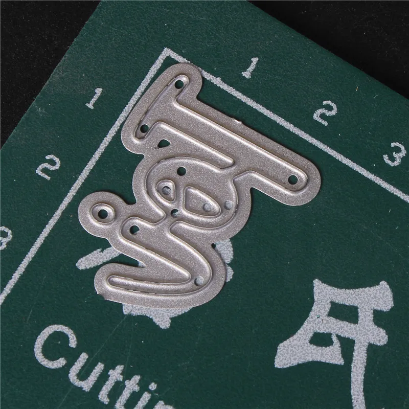 Французское слово металлические режущие штампы для скрапбукинга Diy высечки