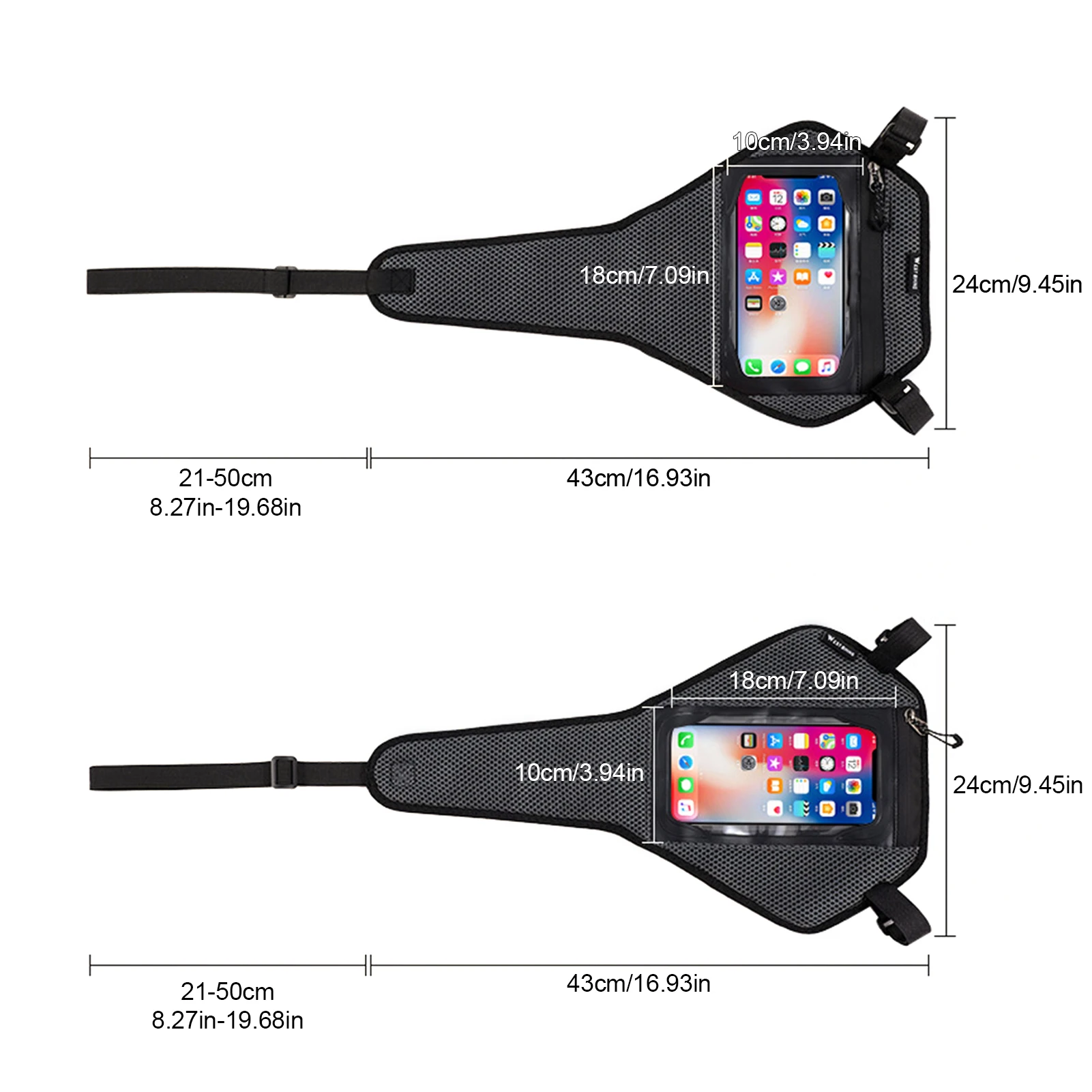

Bike Sweat Guard Net Portable Mobile Phone Bag Anti-sweat Mesh Road Bike Training Cycling Spinning Accessories