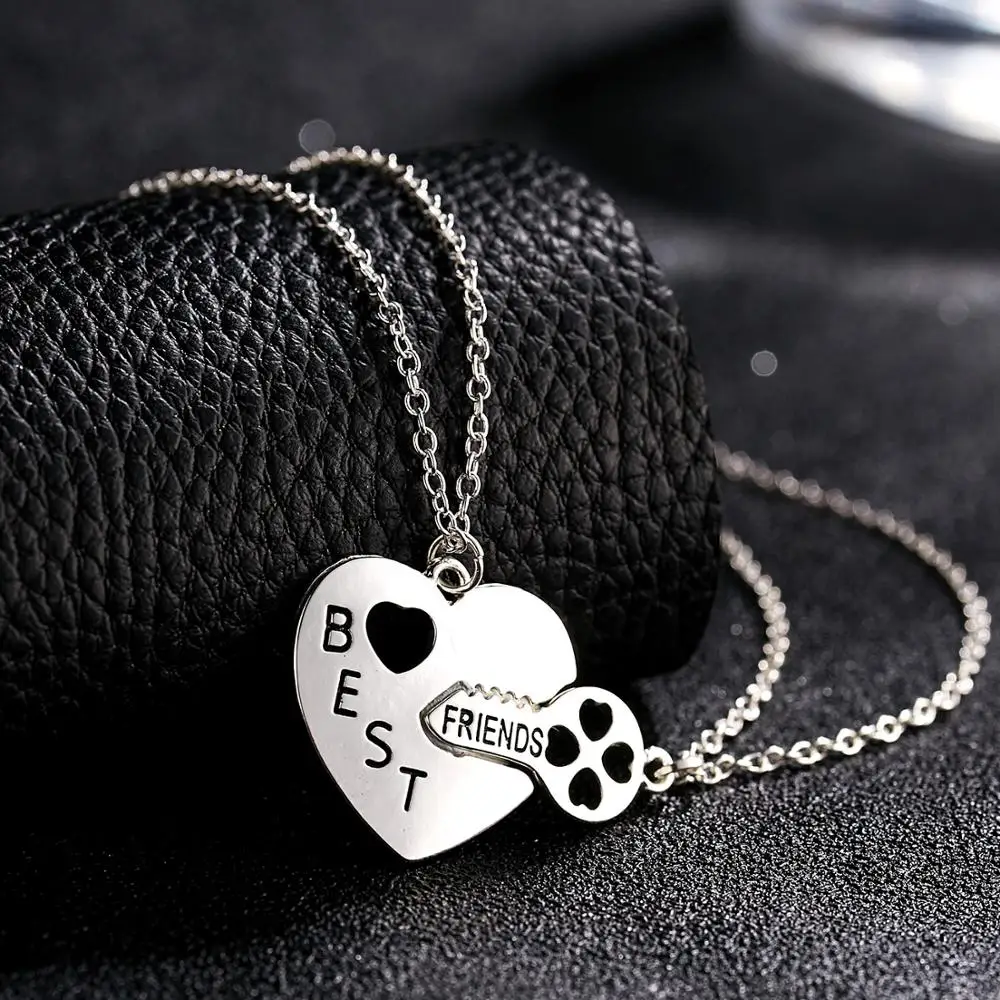 Belleper трендовая Подвеска для лучших друзей ожерелье Радуга разбитое сердце