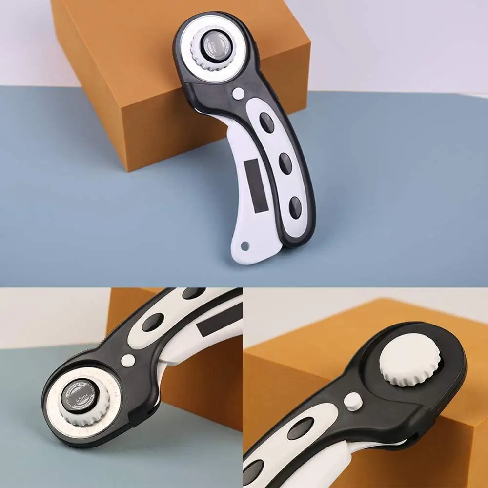 

MIUSIE 45mm Rotary Cutter for Fabric Rotary Cutter with Ergonomic Design Safety Lock, Ideal Craft Supplies Set