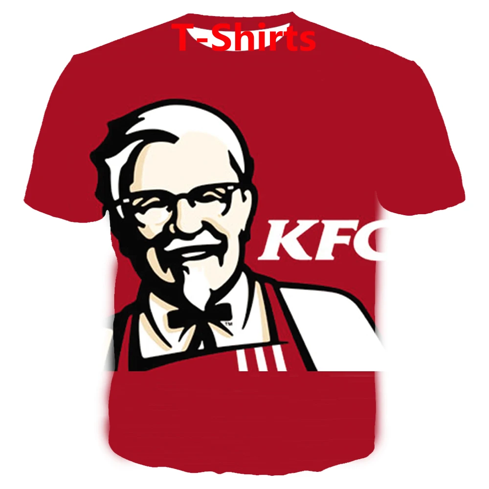 Kfc курица 3d куртки с капюшоном и принтом/футболки/кофты/Штаны harajuku Забавный
