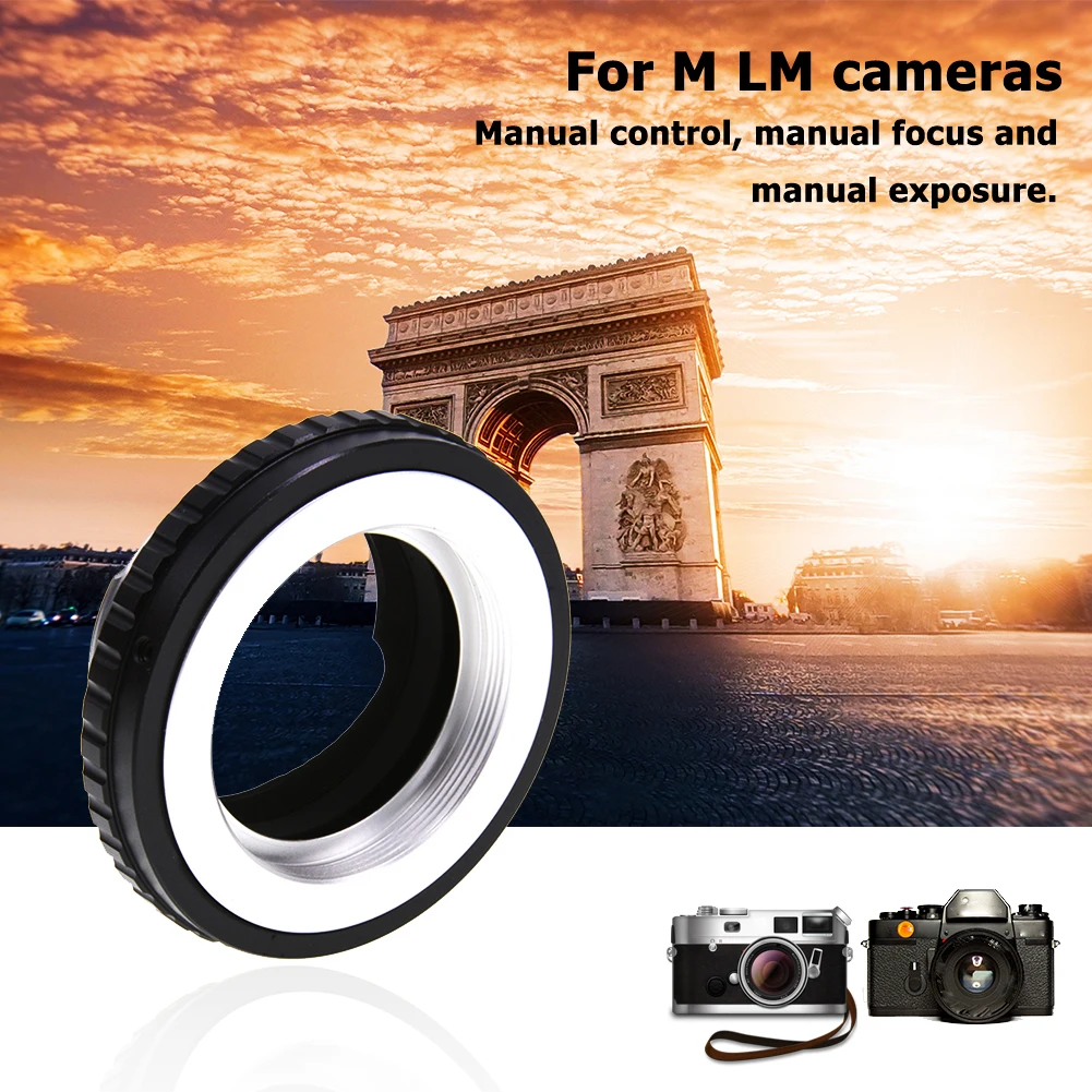 

Кольцевой адаптер с креплением и M42-LM линз ручной Камера элемент для M42 42 мм резьбы объектива Leica M LM Камера