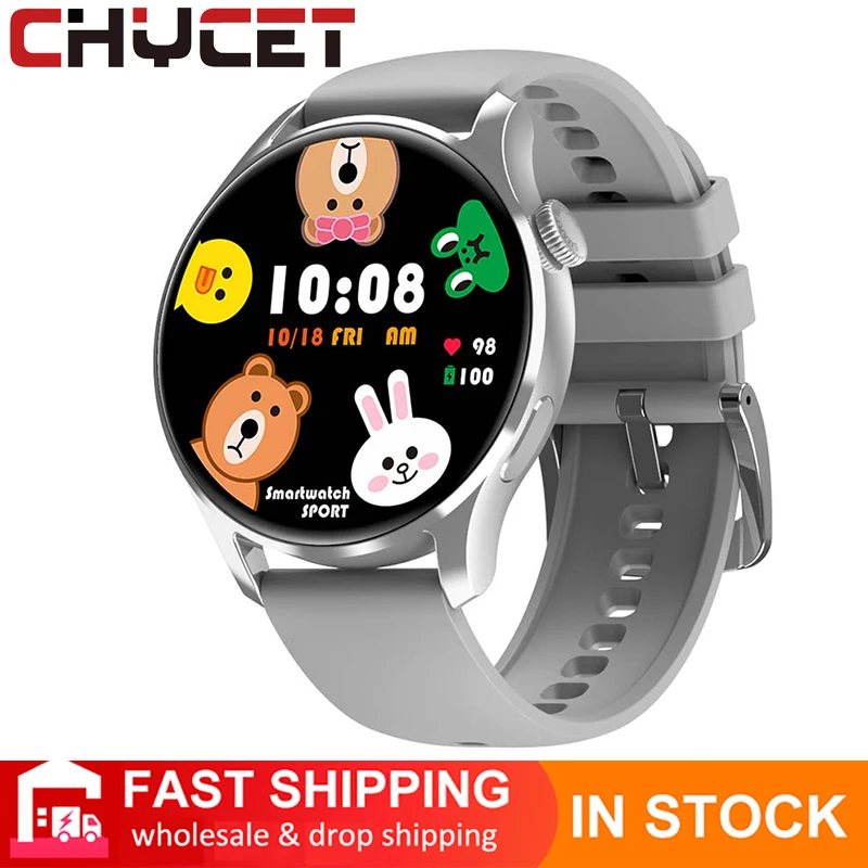 

CHYCET 2021 NEW Full Touch Smartwatch Women Smart Watch Men Heart Rate Monitor Sports IP67 Waterproof for Xiaomi IOS Android