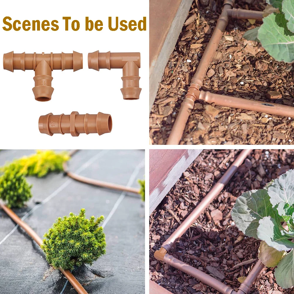 Муфта для капельного орошения 1/2 дюйма с бородкой 17 мм | Дом и сад