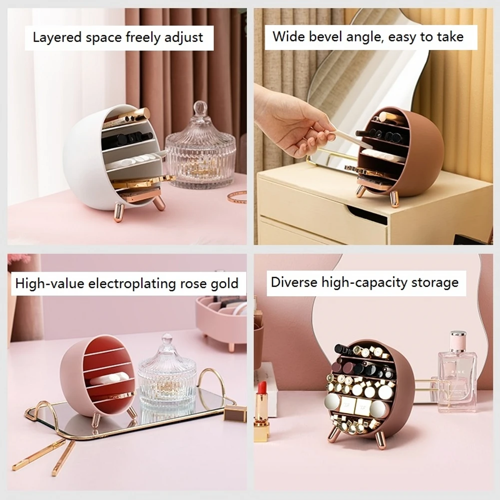 Настольная коробка для хранения 1 шт. косметический карандаш губ помада и тени