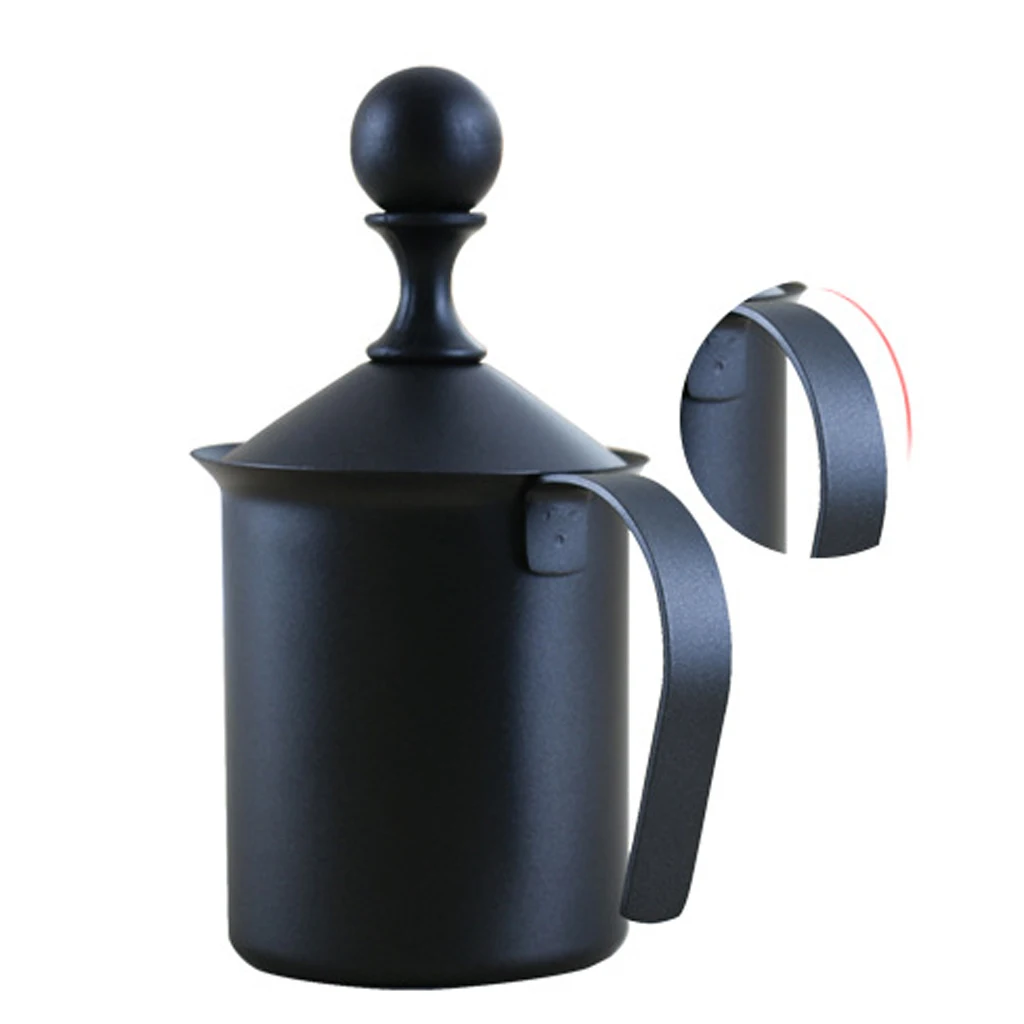 1 шт Кофе Чай двойной слой фильтр ручной насос вспениватель молока Frother 400 мл/800 мл |