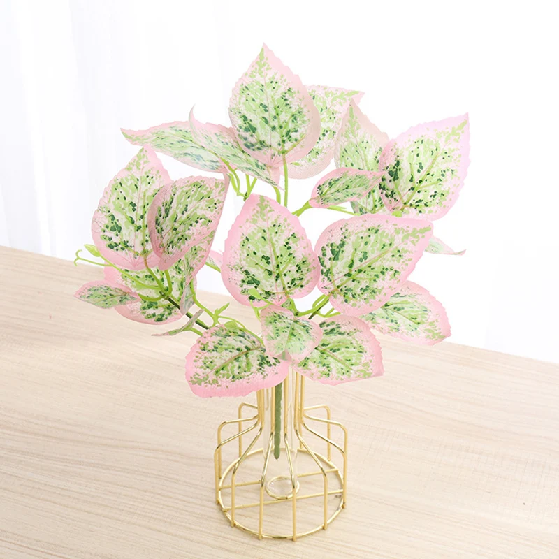 Artificial Palm Fake Tree Variegated Leaf Plant Indoor Outdoor Home Hawaiian Party Decorations Wedding Table Popular |