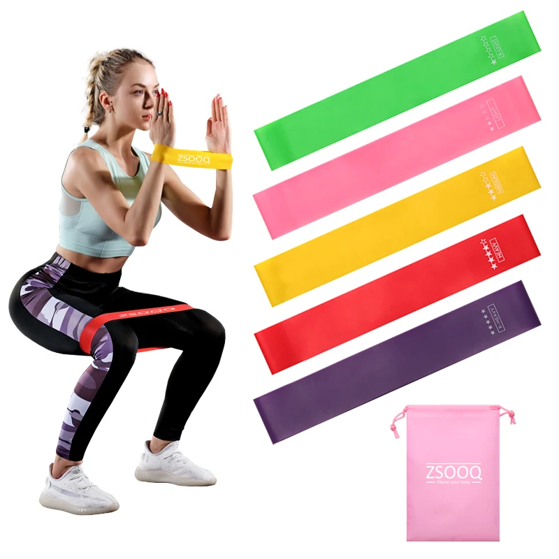 Yoga Fitness Rubber Bands Gym Strength Training Resistance band Pilates Exercise Expander Band Indoor Outdoor Workout Equipment |