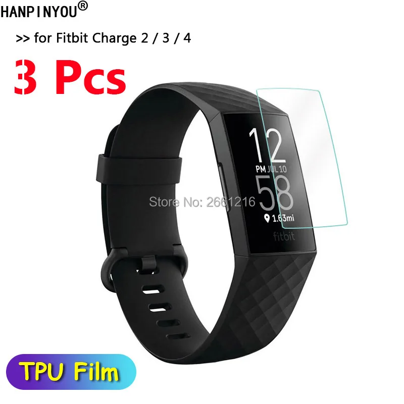 3 шт. для Fitbit Charge 2 / Charge4 умный Браслет HD Прозрачная мягкая Гидрогелевая Защитная