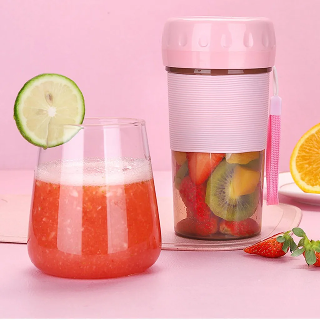 

USB Rechargeable Fruit juicer USB Small Mini Portable Single Individual Fruit Juicer Mixer Rechargeable Cup 1PC juicer mixer