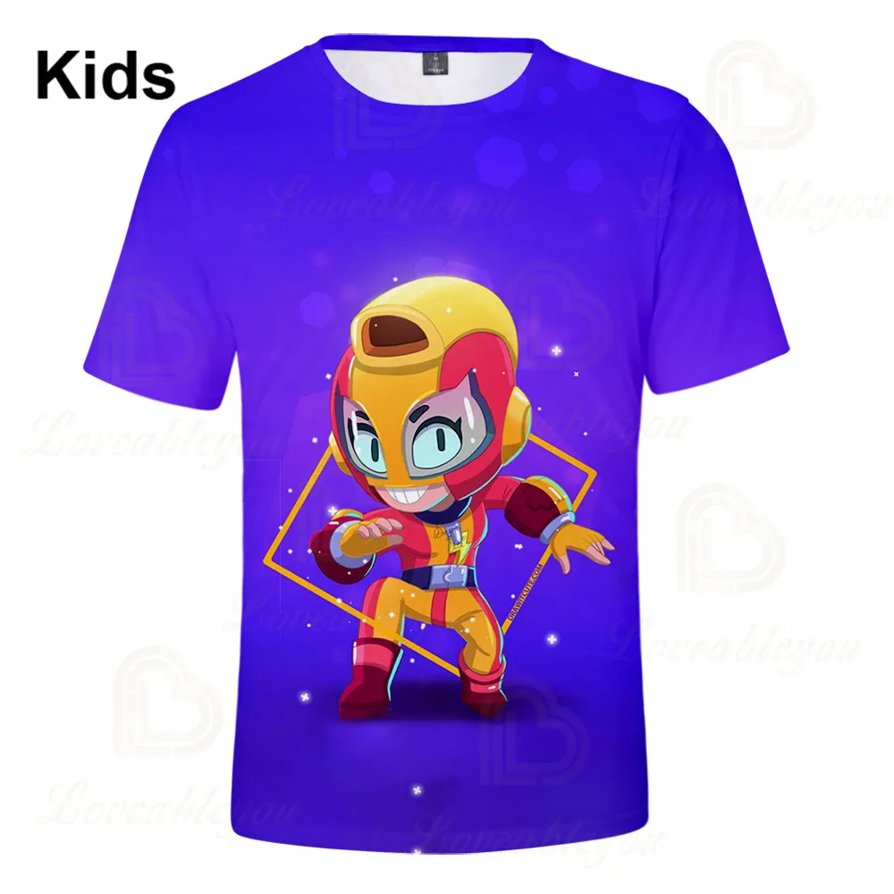 

Max Leon Shooter Kids T-shirt Leon Shooting Game Spike 3D Tshirt Tops Boys Girls Gameing Cartoon Star Shirt Tops Teen Clothes