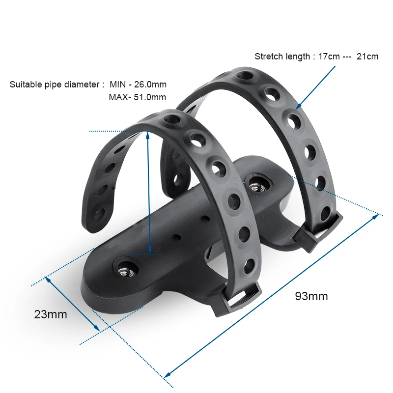 bicycle bottle holder mount adapter silicone mtb bike kettle stand base widely use on handlebar seatpost tubeframe free global shipping