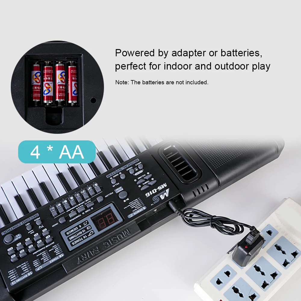 

49 Keys Electronic Piano Multifunctional Electronic Organ Musical Instrument Toy with Toy Microphone