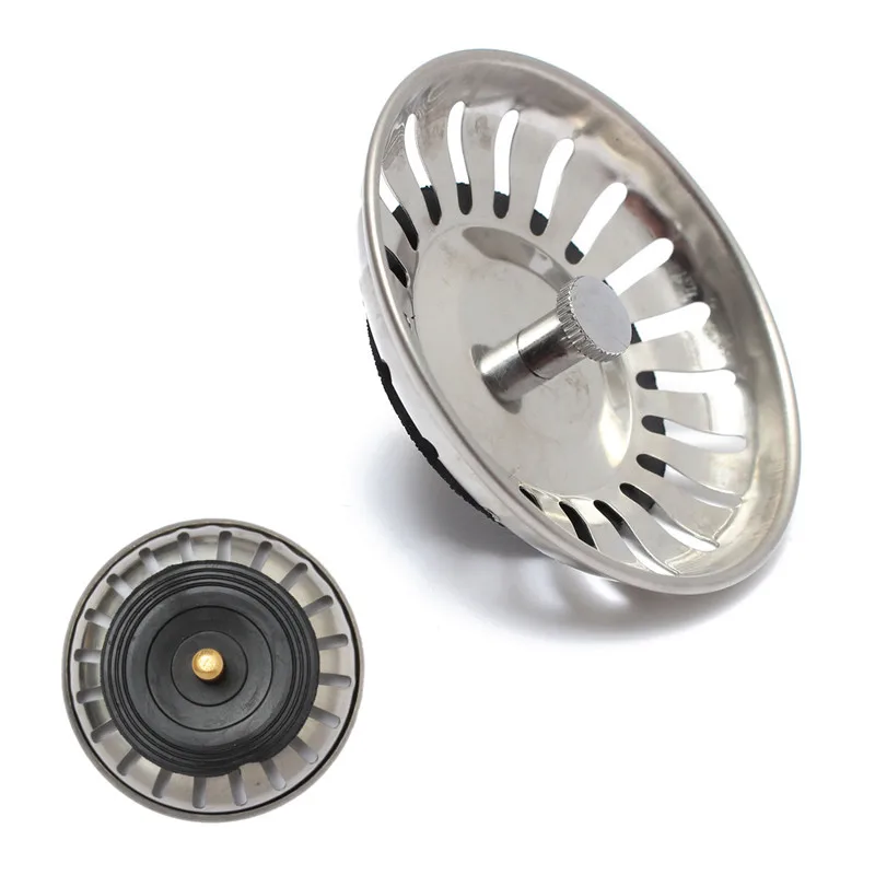 

1Pcs Replacement Strainer Stainless Steel 83mm Kitchen Water Basin Sink Drainer Strainer Leach Basket Waste Plug Stopper Filter