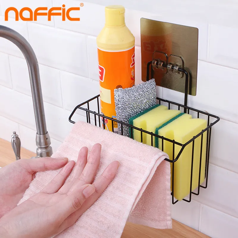 

Wrought Iron Wall Shelf Hanging Storage Bathroom Shelf Kitchen Hanging Basket Storage Household Wall Hanging Rack Organizer