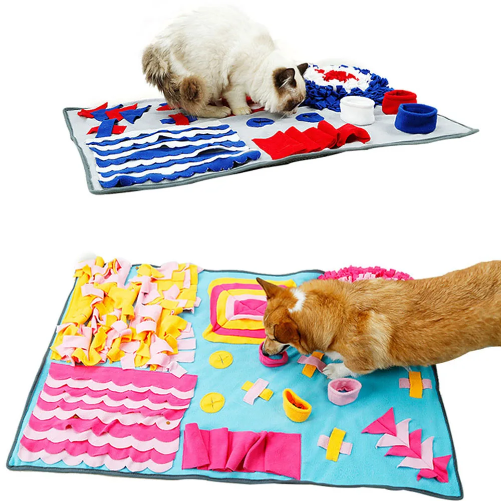 Прочная игрушка для домашних животных собак нюхательный коврик моющиеся собаки