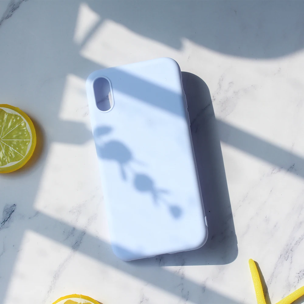 

Phone Cases for iPhone XS 6 6S 11 Pro MAX XR X XS Max Silicone Solid Color Case for iPhone 11 7 5 5S SE 8 Plus Soft Cover candy