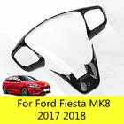 Для Ford Fiesta MK8 2017 2018 аксессуары ABS углеродное волокно Stlye ST отделка рулевого колеса кнопки управления рамка чехол Стайлинг