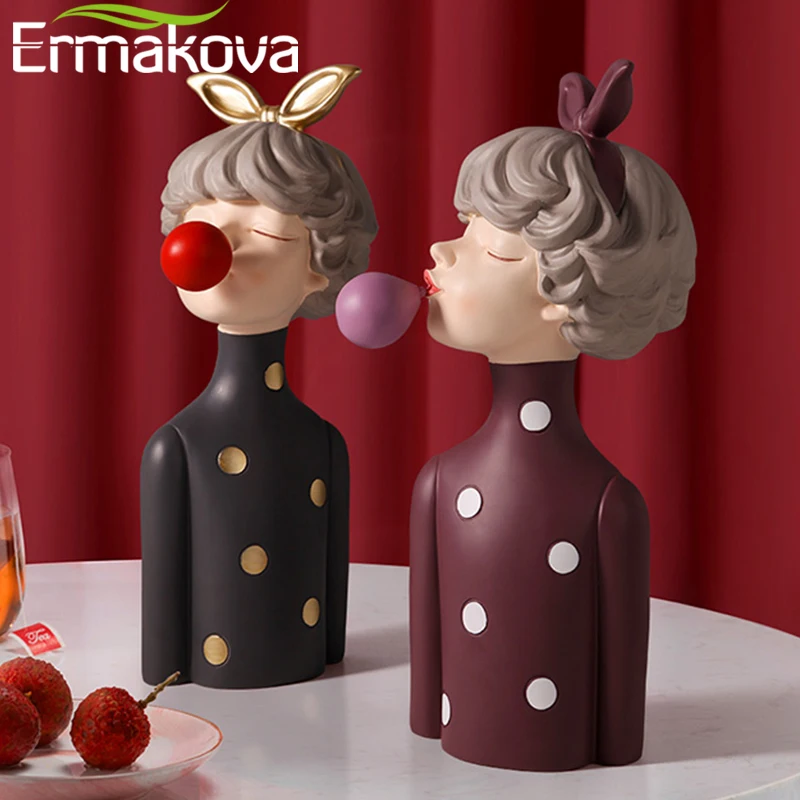ERMAKOVA скандинавские пузырьки девушка статуя абстрактная скульптура Смола